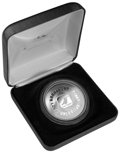 2008 $1 1921 Kookaburra Square Penny Silver Proof Coin