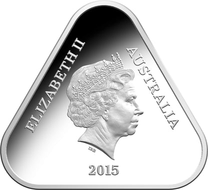2015 $5 ANZAC Centenary Silver Proof Triangular Coin