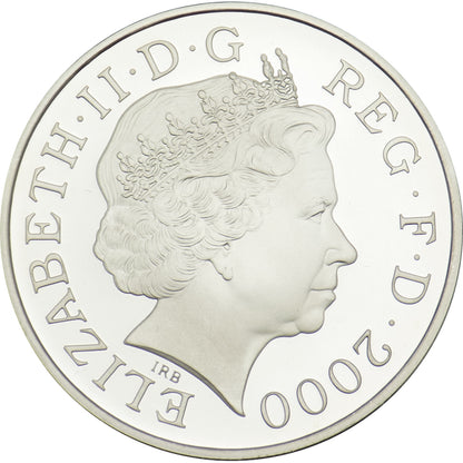 UK 2000 £5 Queen Elizabeth The Queen Mother Centenary Year Silver Proof