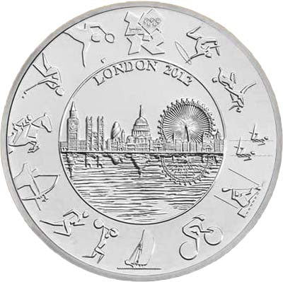 UK 2012 £5 The Official London Olympic Uncirculated Coin
