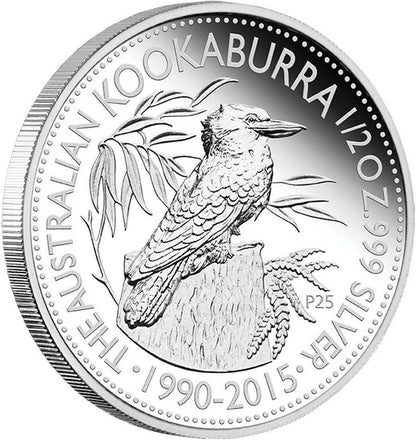 2015 50c Beijing International Coin Expo 25th Anniversary Australian Kookaburra 1/2oz Silver Proof Coin