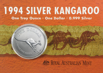1994 $1 Kangaroo 1oz Silver Uncirculated Coin