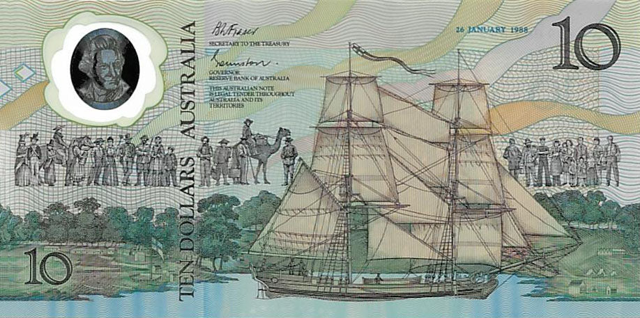 1988 $10 Commemorative Bicentennial Uncirculated Note