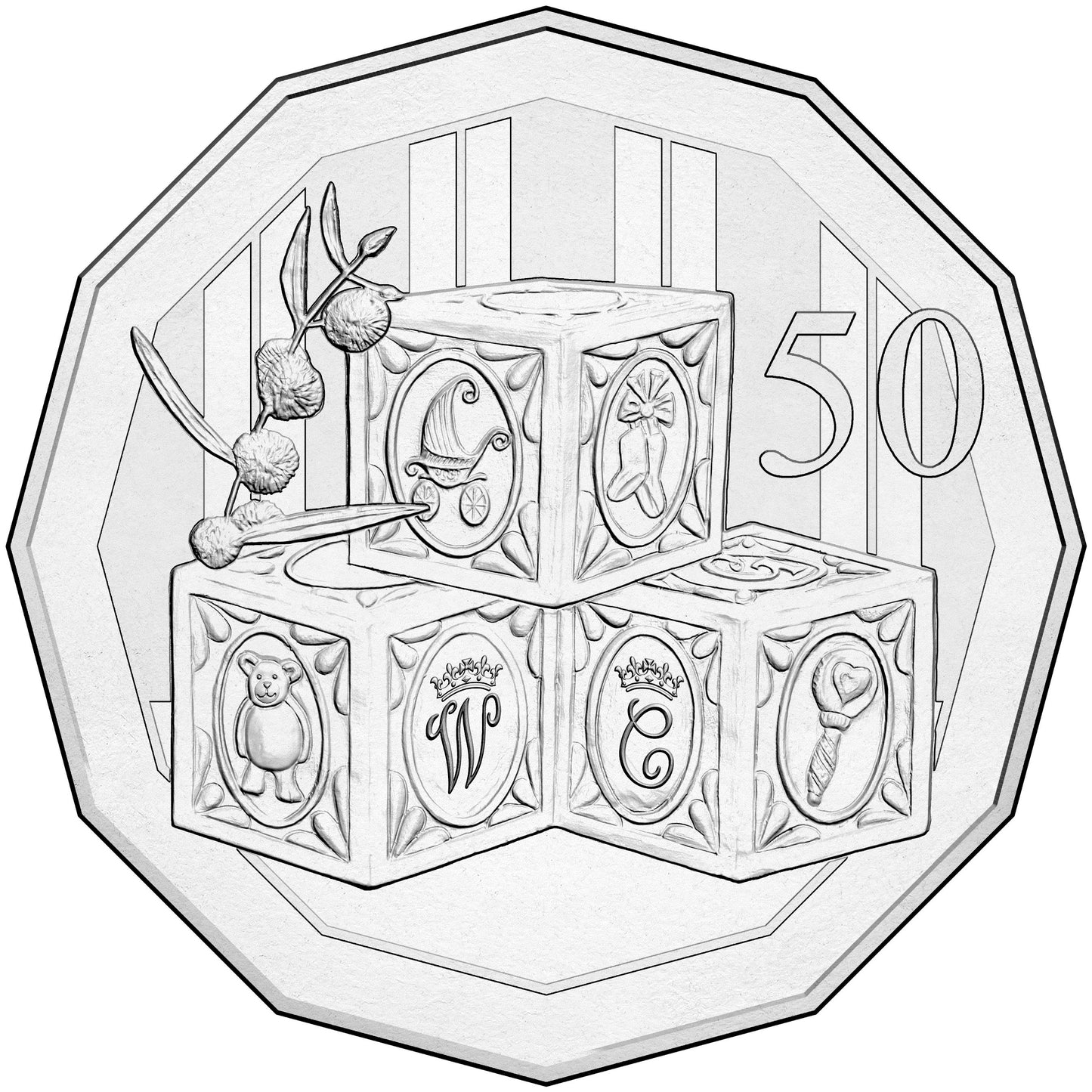 2015 50c Royal Collection Royal Baby of The Duke and Duchess of Cambridge Uncirculated Coin