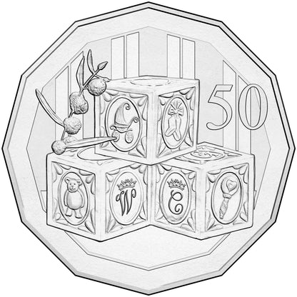 2015 50c Royal Collection Royal Baby of The Duke and Duchess of Cambridge Uncirculated Coin