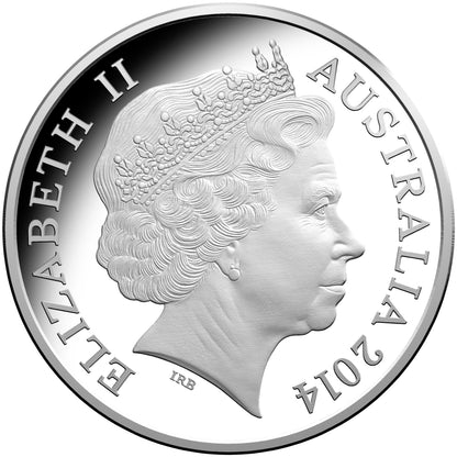 2014 $1 A Voyage To Terra Australis Silver Proof Coin