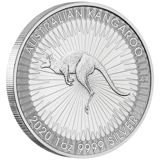 2020 $1 Australian Kangaroo 1oz Silver BU Coin