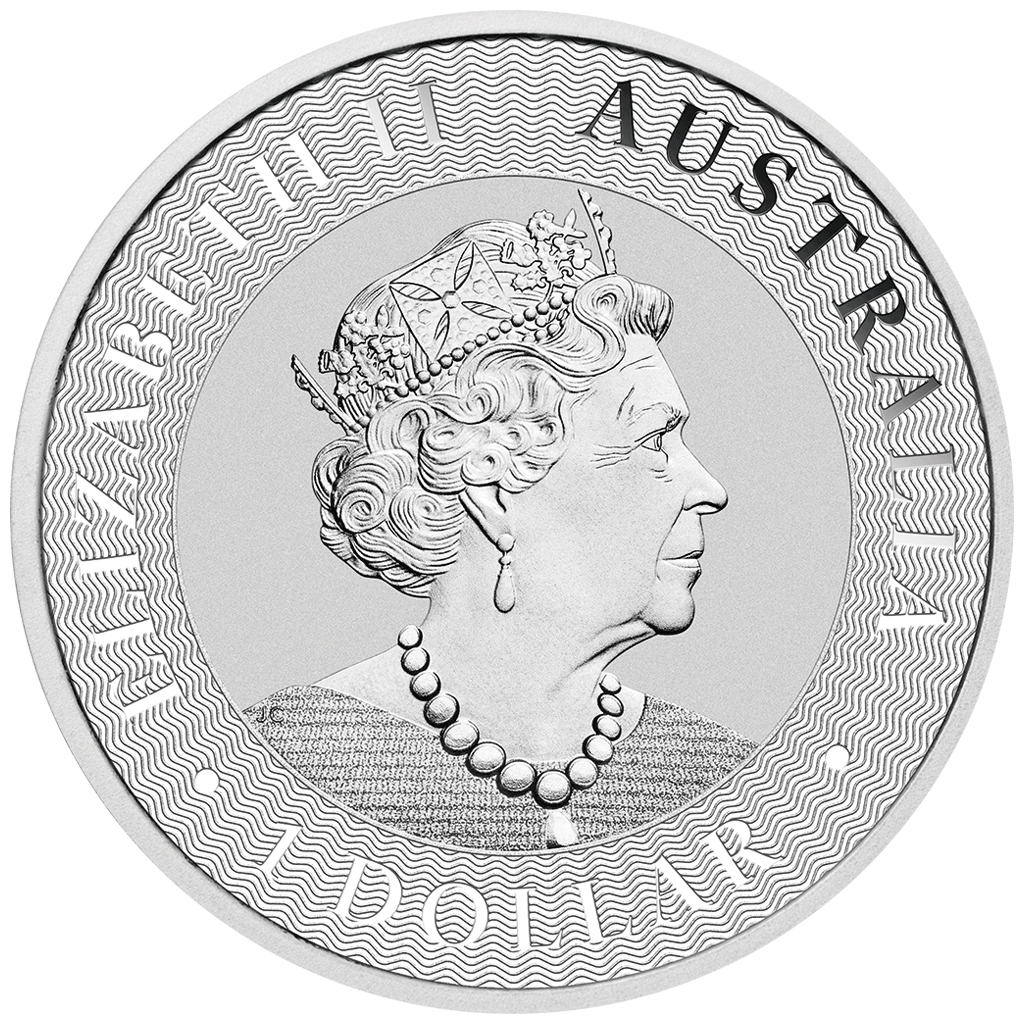 2020 $1 Australian Kangaroo 1oz Silver BU Coin