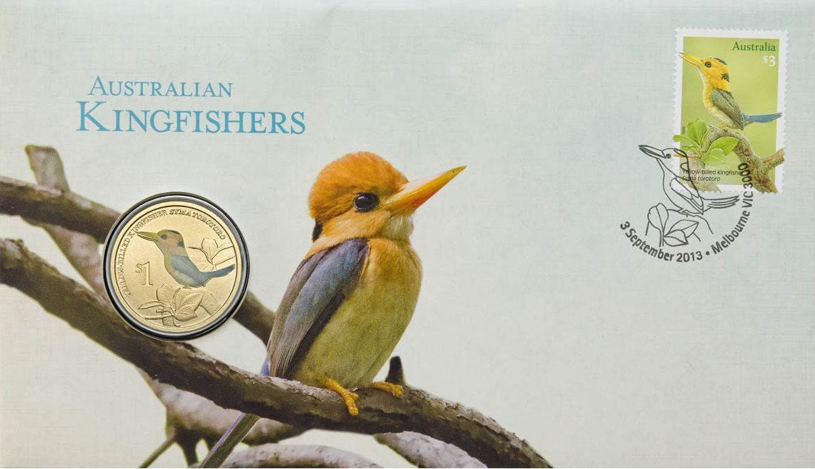 2013 $1 Australian Bird Kingfishers PNC