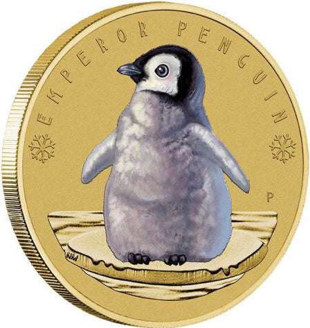 2017 $1 Australian Antarctic Territory Emperor Penguins PNC
