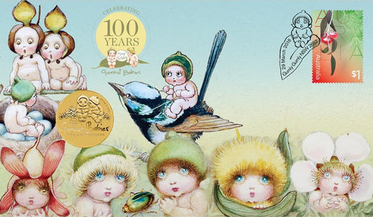2016 $1 Celebrating 100 Years of Gumnut Babies PNC