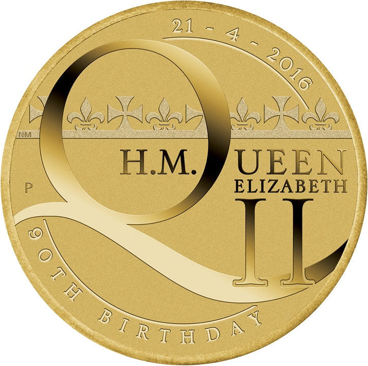 2016 $1 Queen Elizabeth II 90th Birthday PNC