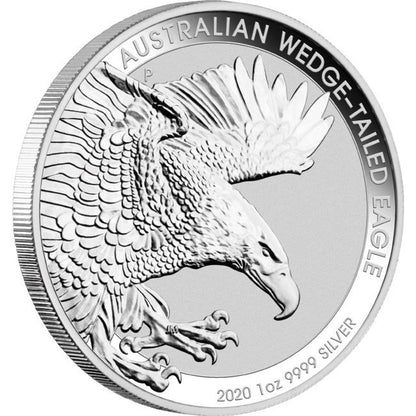 2020 $1 Australian Wedge-Tailed Eagle 1oz Silver BU Coin