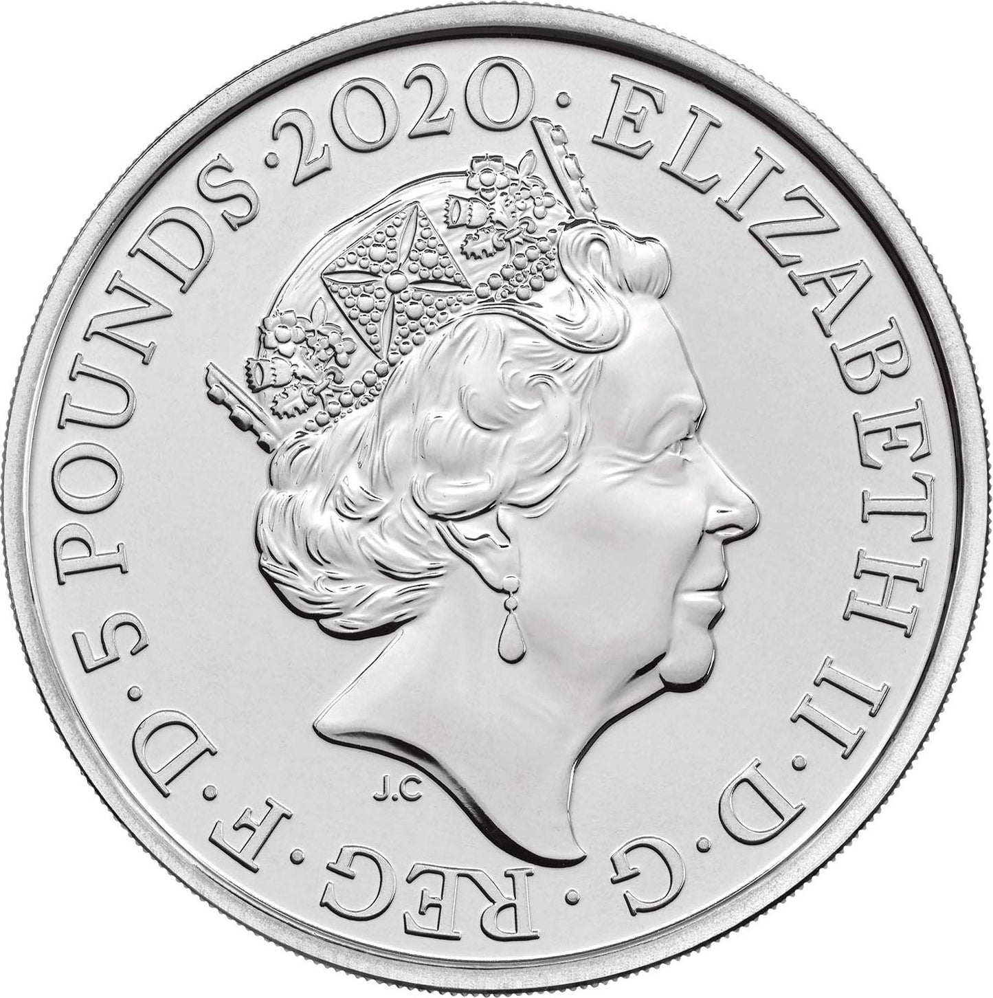 UK 2020 £5 Queen Hot Space Uncirculated Coin