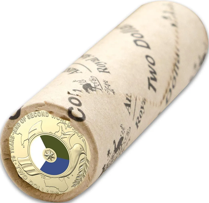 2020 $2 End of The Second World War 75th Anniversary Coloured Uncirculated Mint Roll