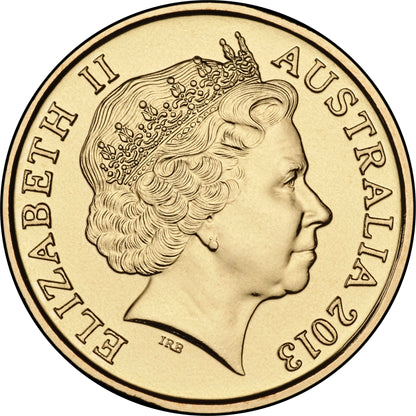 2013 $2 60th Anniversary of The Coronation of Her Majesty Queen Elizabeth II 'C' Mintmark Coloured Uncirculated Coin