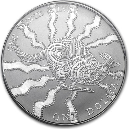 2002 $1 Kangaroo 1oz Silver Uncirculated Coin