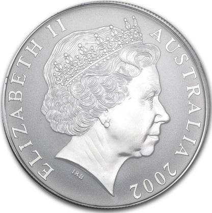 2002 $1 Kangaroo 1oz Silver Uncirculated Coin