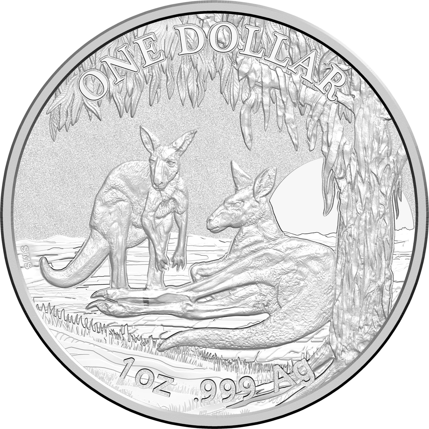 2018 $1 Kangaroo Seasons Change 1oz Silver Uncirculated Coin
