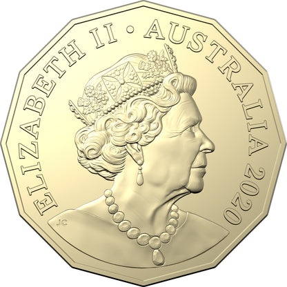 2020 50c Treasured Australian Poetry Banjo Patterson Clancy of The Overflow Uncirculated Coin