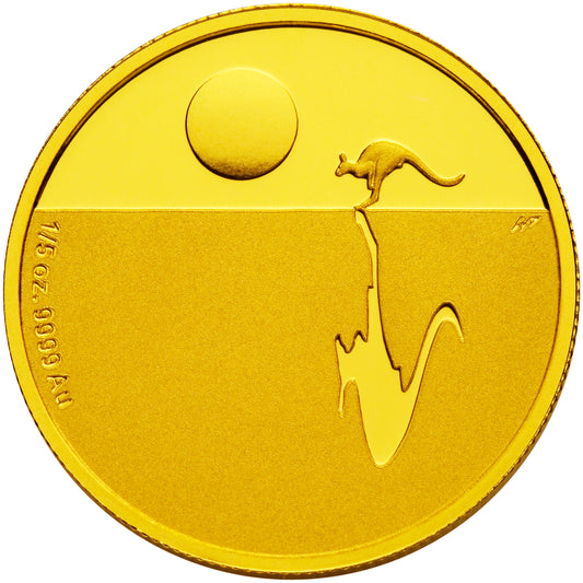 2007 $25 Kangaroo At Sunset 1/5oz Gold Proof Coin