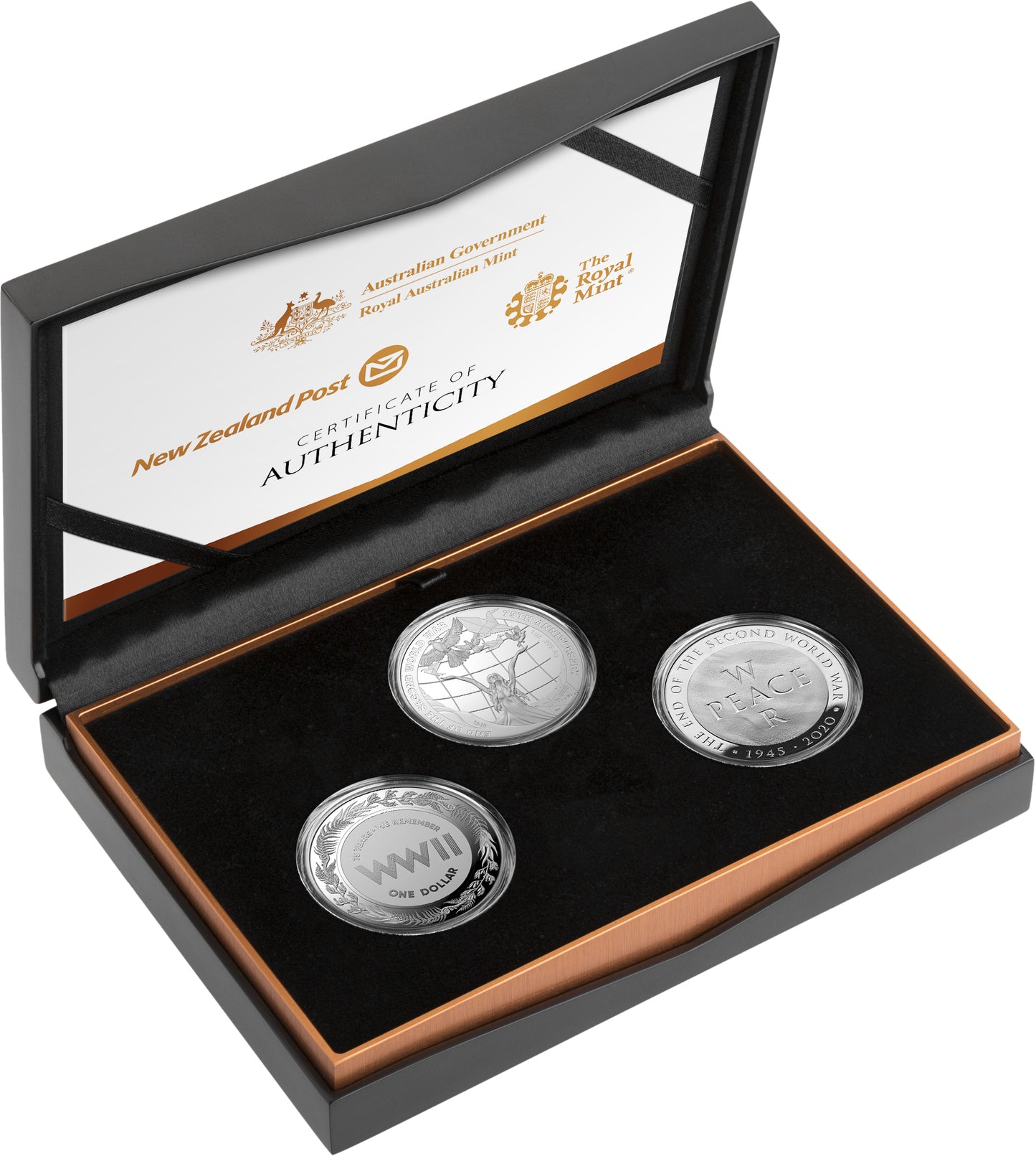 2020 75th Anniversary End of The Second World War Three Coin Set