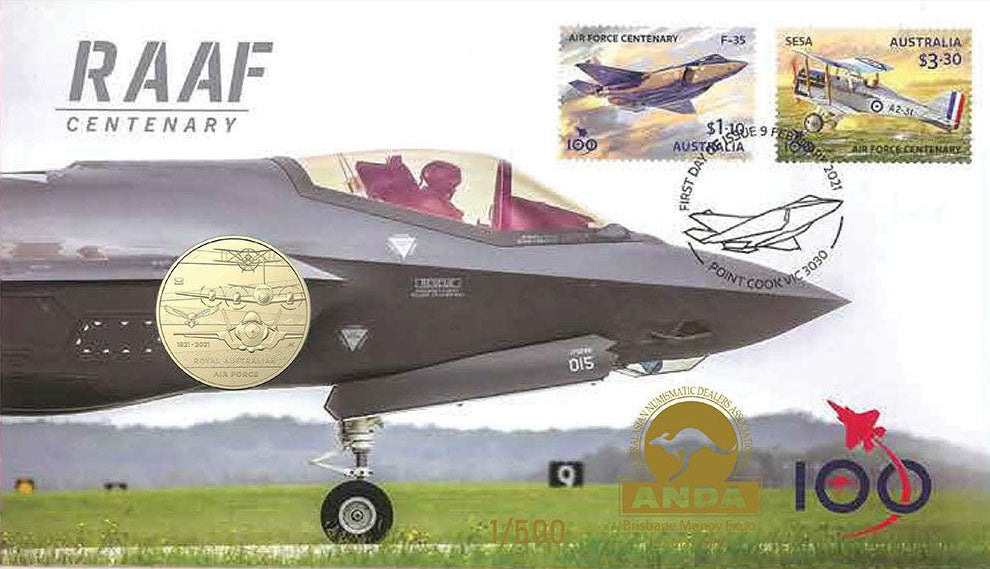 2021 $1 ANDA Brisbane RAAF Centenary PNC