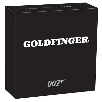 Tuvalu 2021 50c James Bond 007 Goldfinger 1/2oz Silver Coloured Proof Coin