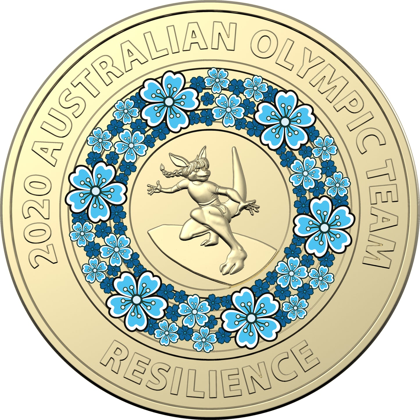 2020 $2 Australian Olympic Team Coloured Uncirculated 5 Coin Set
