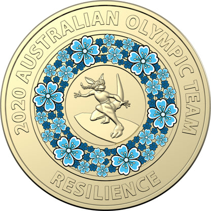 2020 $2 Australian Olympic Team Coloured Uncirculated 5 Coin Set