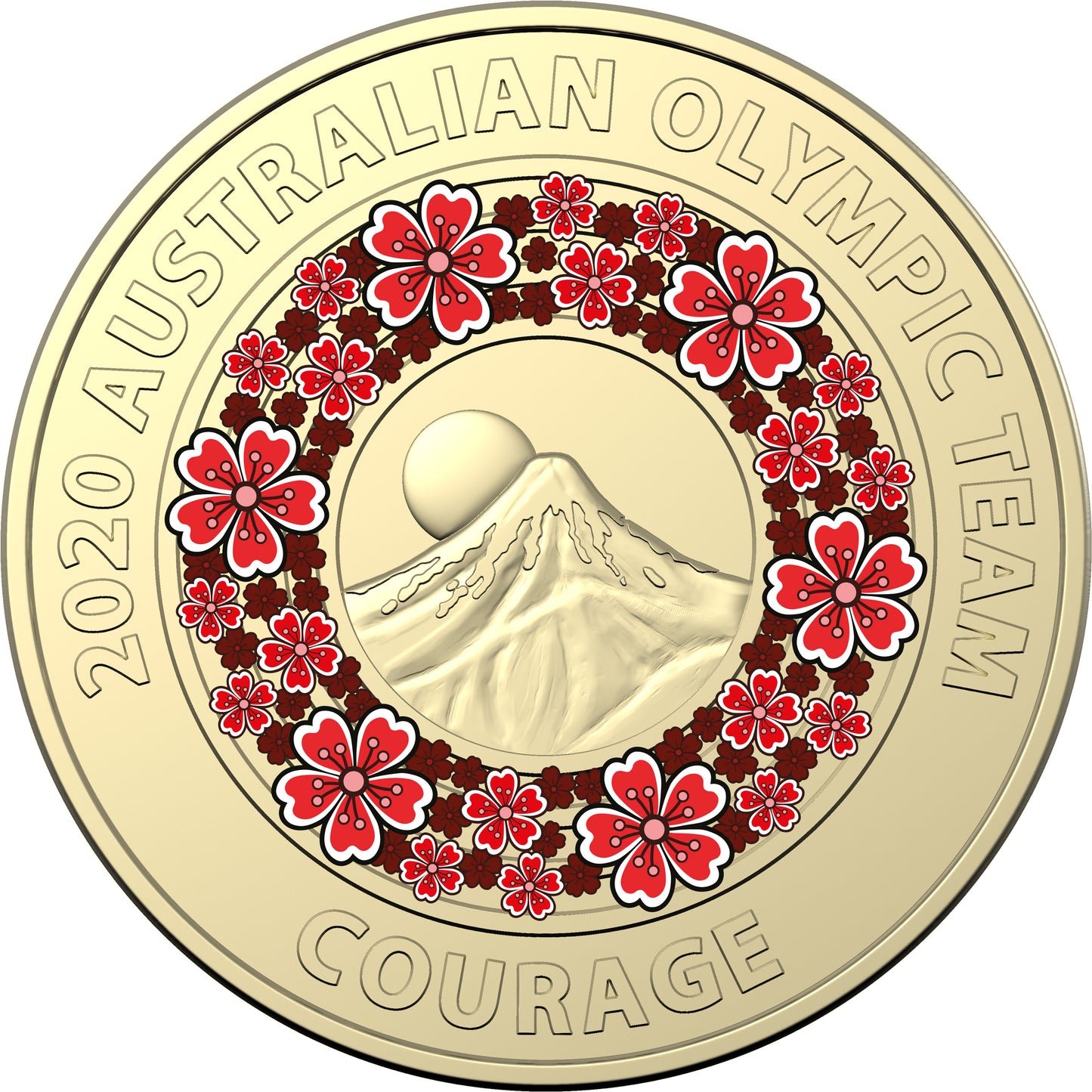 2020 $2 Australian Olympic Team Coloured Uncirculated 5 Coin Set