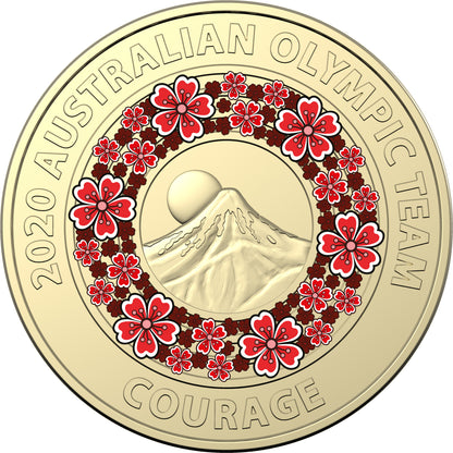 2020 $2 Australian Olympic Team Coloured Uncirculated 5 Coin Set