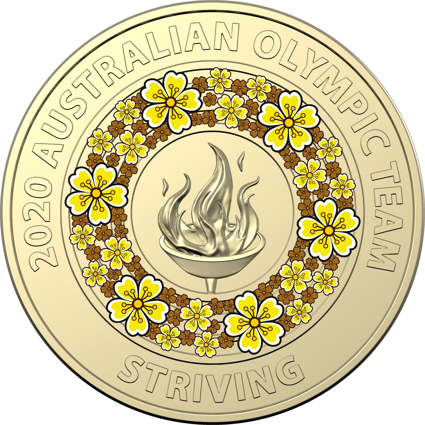2020 $2 Australian Olympic Team Coloured Uncirculated 5 Coin Set