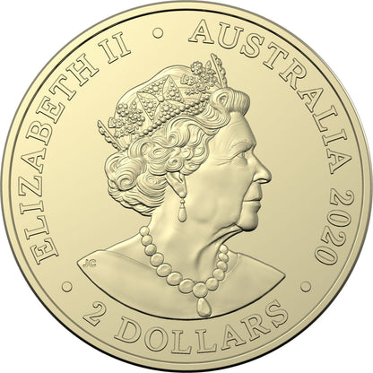 2020 $2 Australian Paralympic Team Coloured Uncirculated Coin