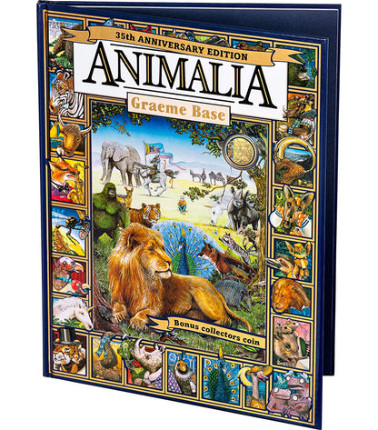 2021 20c 35th Anniversary of Animalia Gold Plated Coloured Uncirculated Coin and Book Set Deluxe Edition