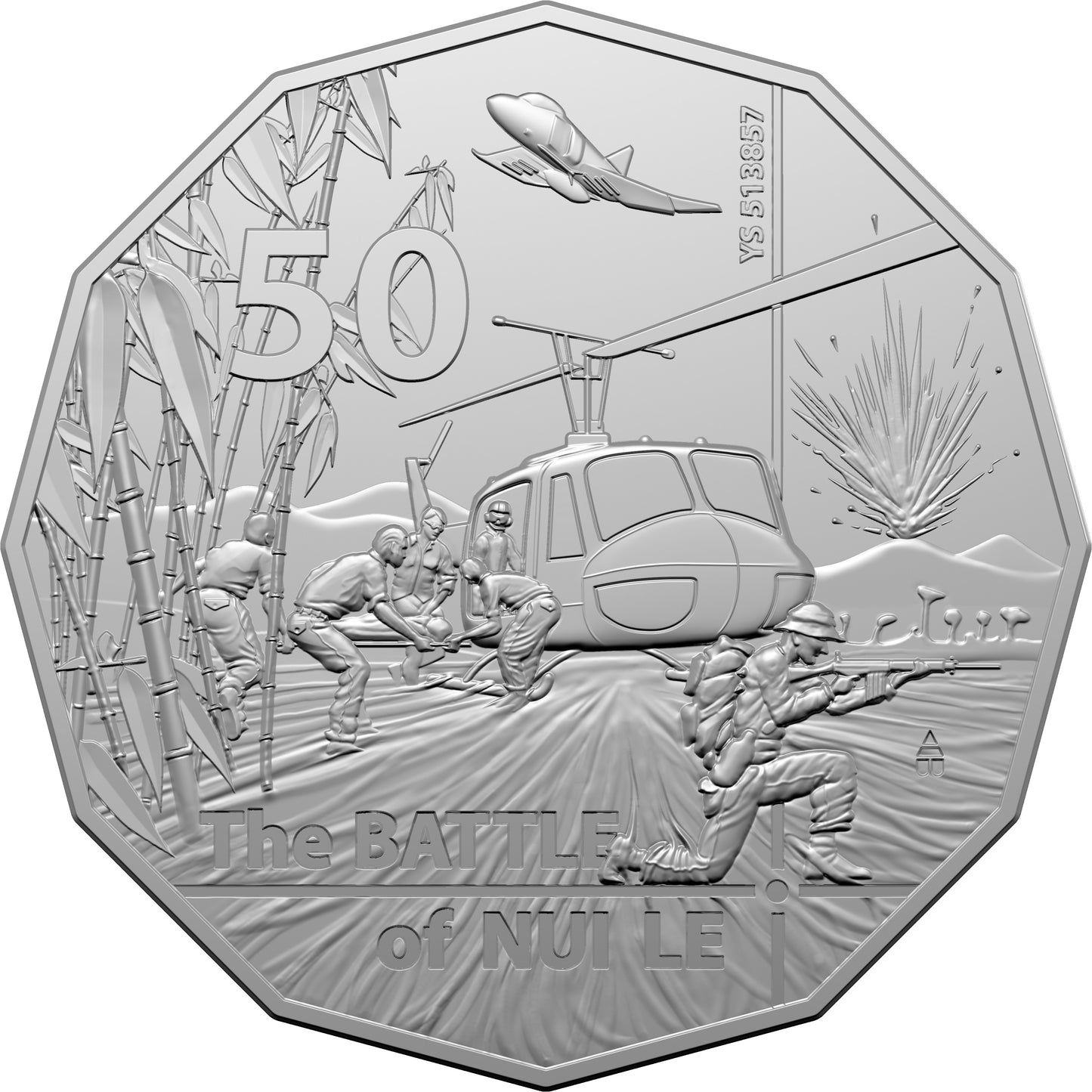 2021 50c Operation Ivanho 50th Anniversary of the Battle of Nui Le Uncirculated Coin