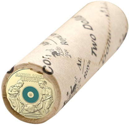 2021 $2 Australian Ambulance Services Coloured Uncirculated Mint Roll