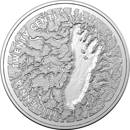 2021 20c Footprints In Time The Ice Age Footprints of Mungo National Park Uncirculated Coin