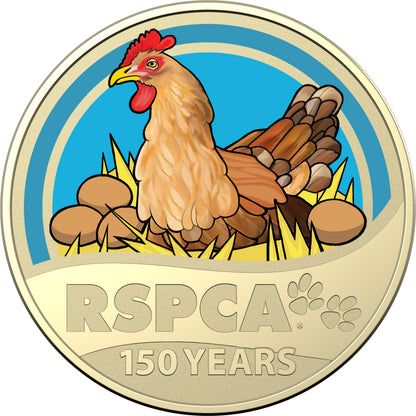 2021 $1 150th Anniversary of The RSPCA Coloured Uncirculated 8 Coin Box Set