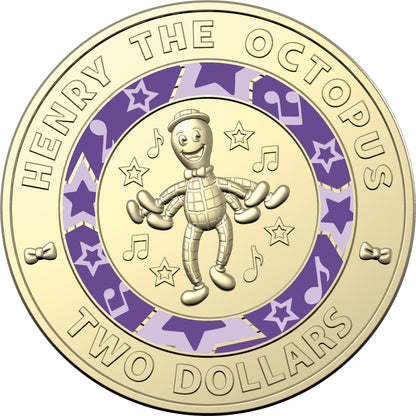 2021 30 Years of The Wiggles Coloured Uncirculated 6 Coin Set