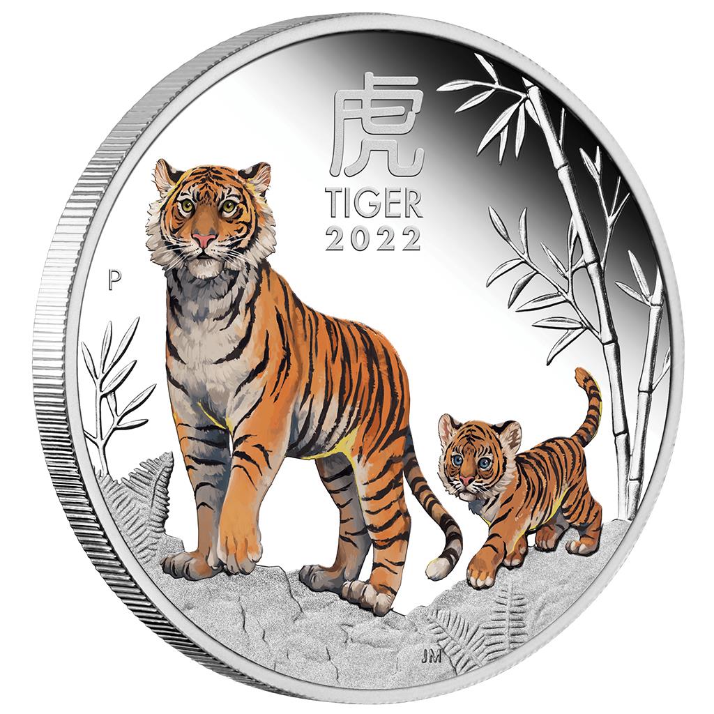 2022 $1 Lunar Year of The Tiger 1oz Silver Proof 3 Coin Set