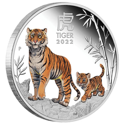 2022 $1 Lunar Year of The Tiger 1oz Silver Proof 3 Coin Set