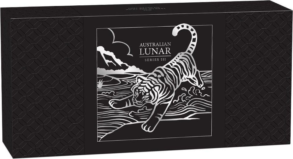 2022 $1 Lunar Year of The Tiger 1oz Silver Proof 3 Coin Set