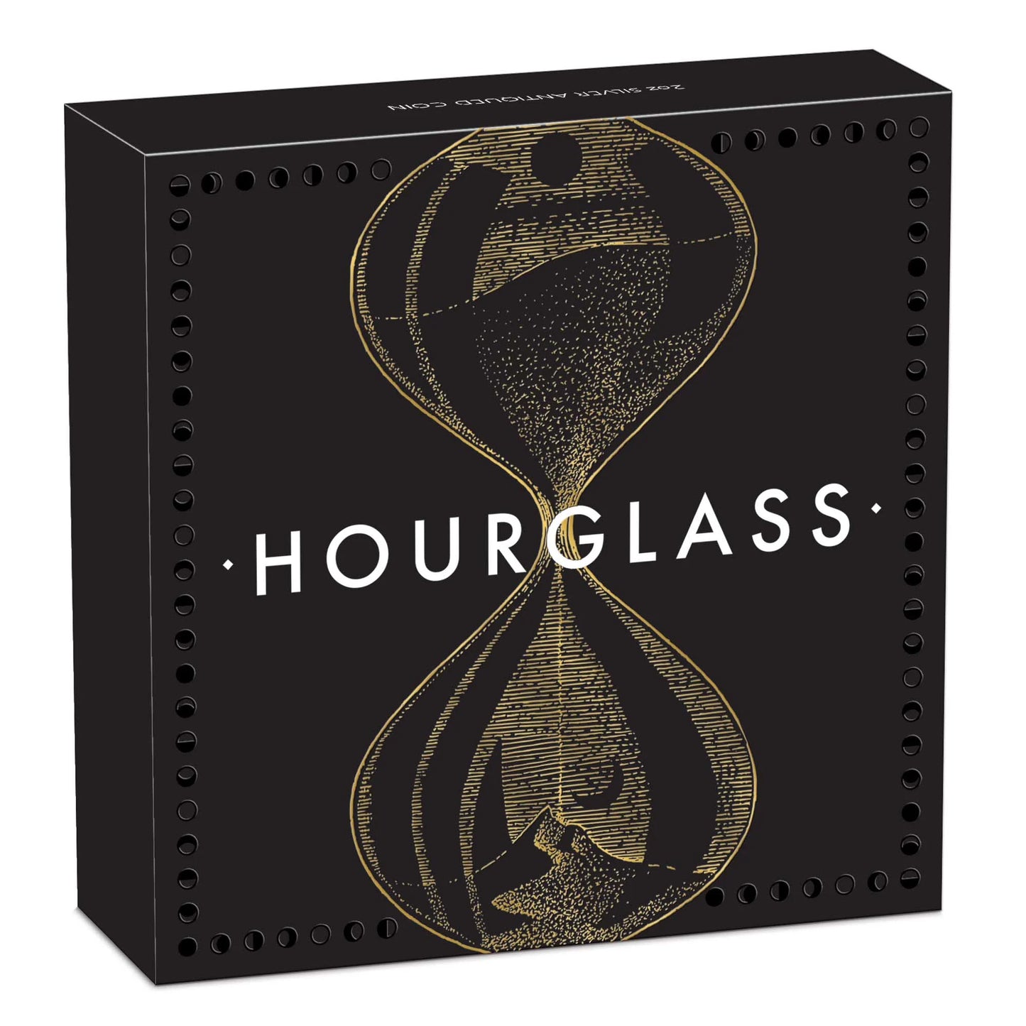 Tuvalu 2021 $2 Hourglass 2oz Silver Antiqued Coin