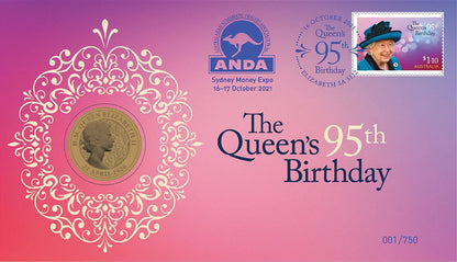 2021 $1 ANDA Sydney The Queen's 95th Birthday PNC
