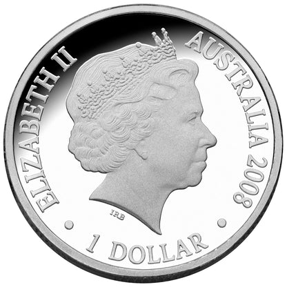 2008 $1 Year of The Rat Silver Proof Coin