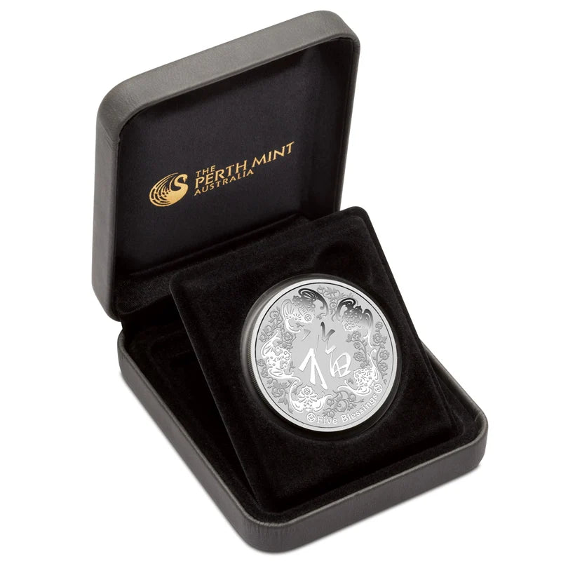 2016 $1 Five Blessings 1oz Silver Coin