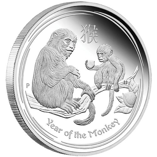 2016 50c Lunar Year of The Monkey 1/2oz Silver Proof Coin