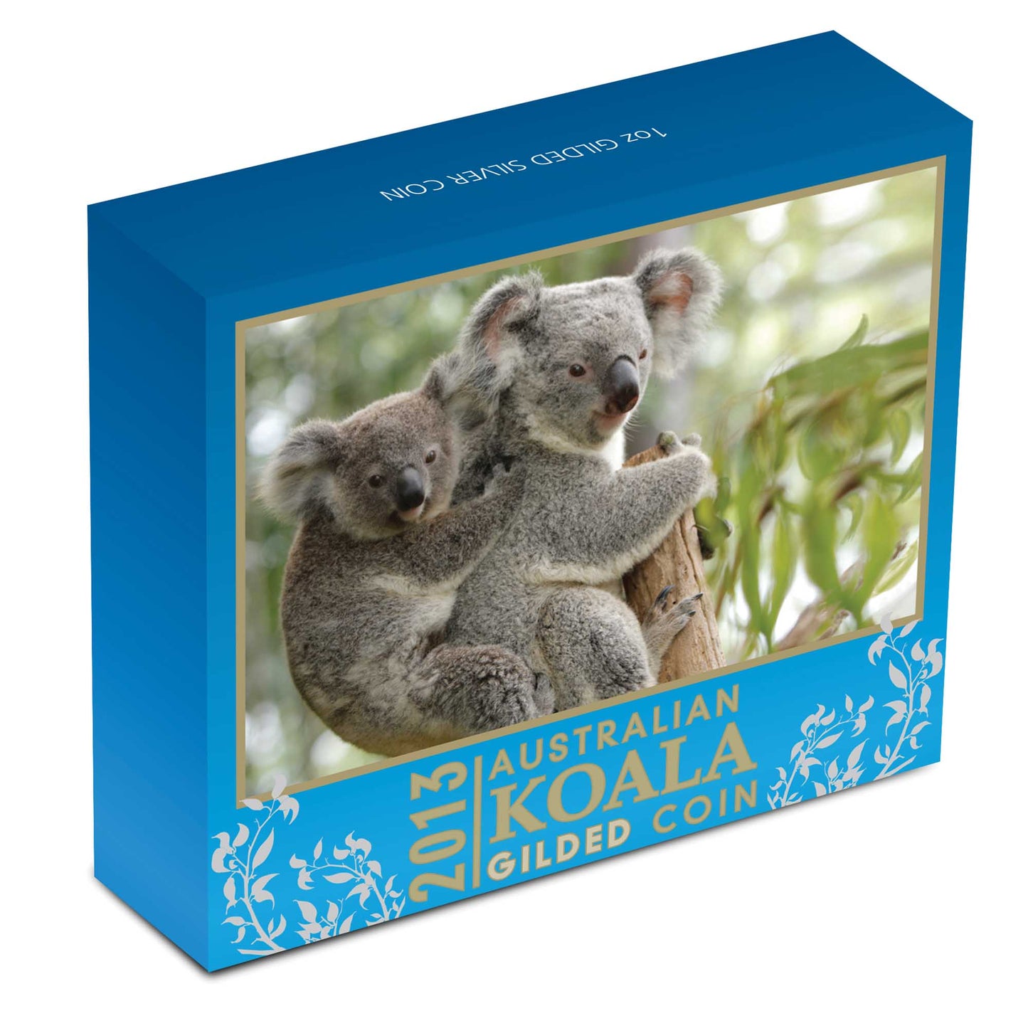 2013 $1 Australian Koala 1oz Silver Gilded Coin