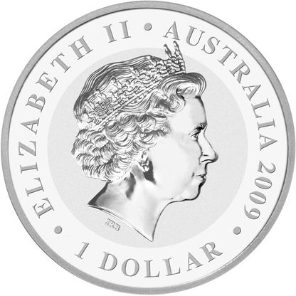 2009 $1 Australian Koala 1oz Silver Gilded Coin